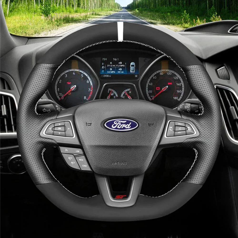 Steering Wheel Cover for Ford Focus ST Focus ST-Line Focus RS Ecosport ST-Line Kuga Escape