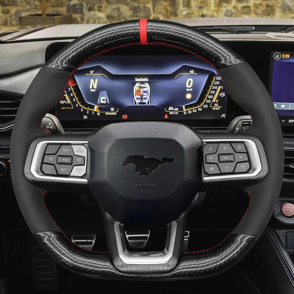 Steering Wheel Cover for Ford Mustang Ecoboost S650 Dark Horse 2024-2025