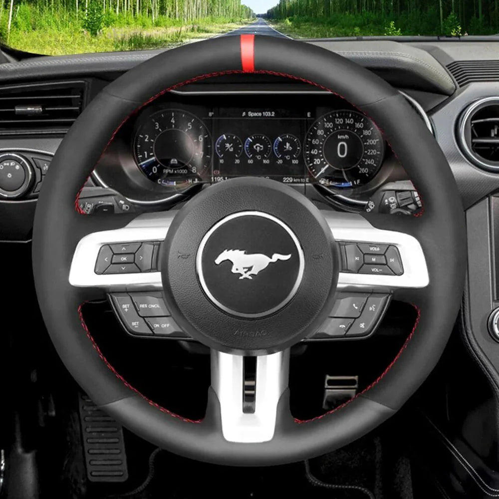 Steering Wheel Cover for Ford Mustang 2015-2024