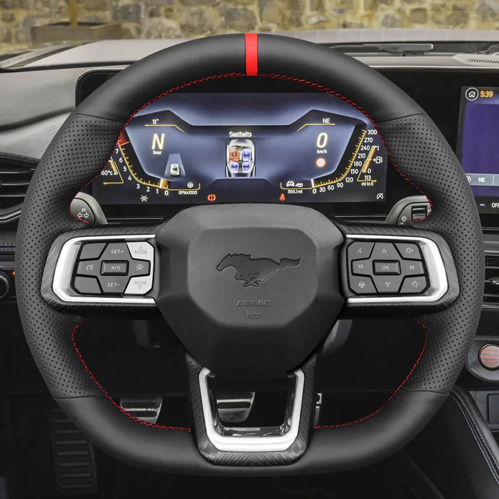 Steering Wheel Cover for Ford Mustang Ecoboost S650 Dark Horse 2024-2025
