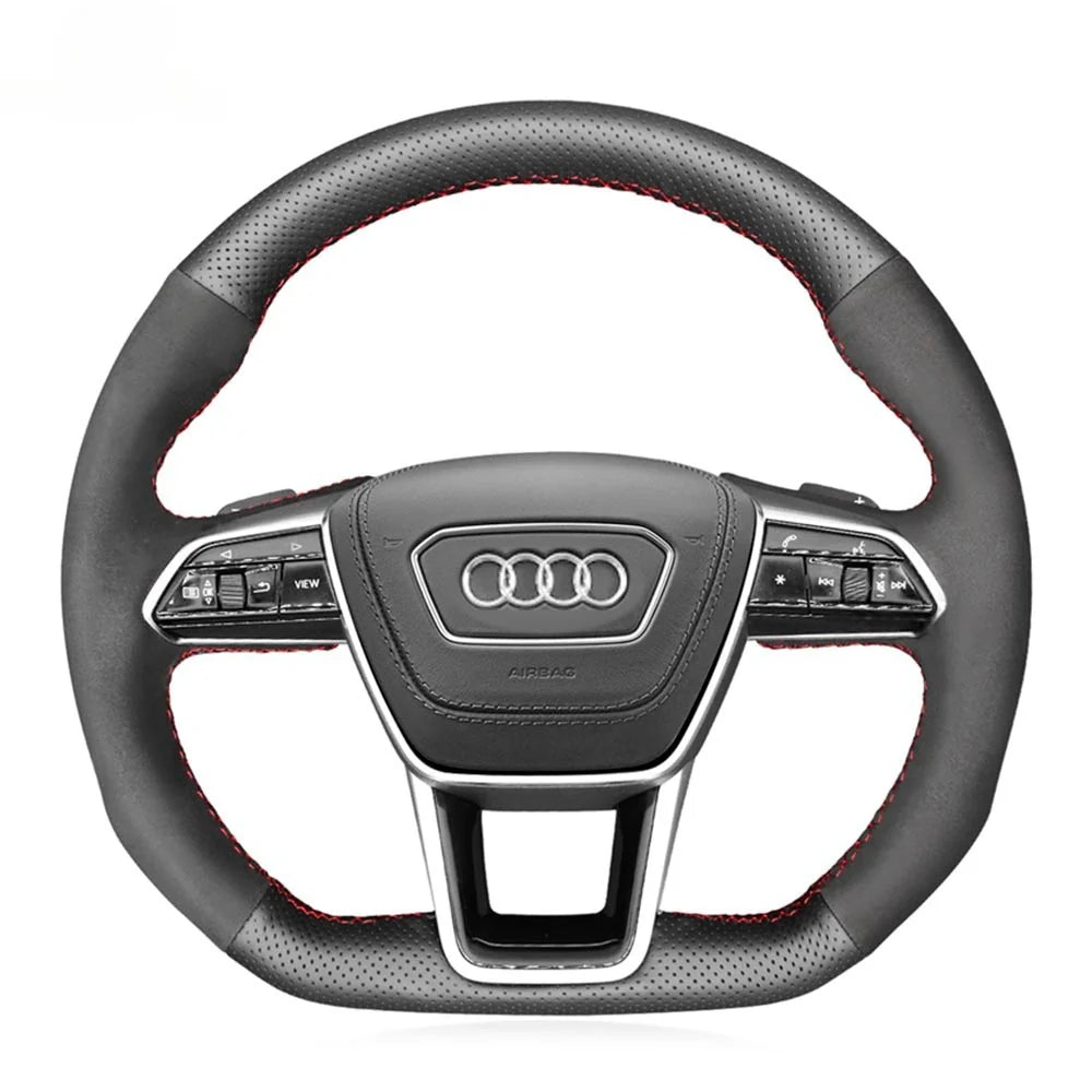 Steering Wheel Cover for Audi A6 A7 S6 S7 RS 6 RS 7 E-Tron 2018-2022