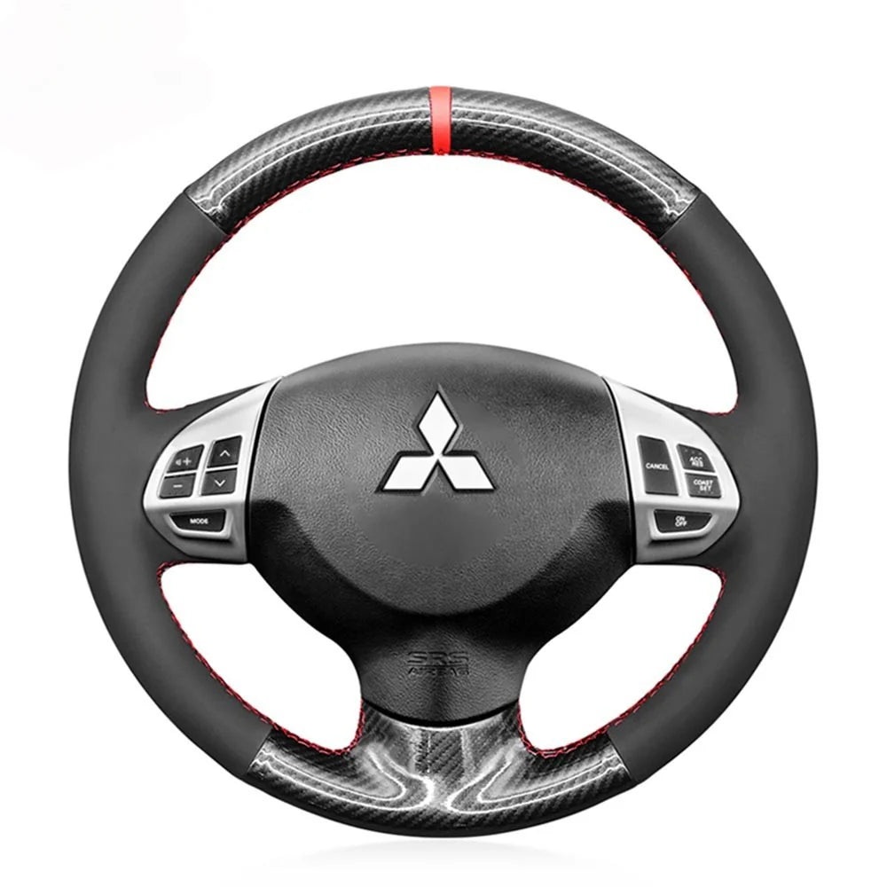 Steering Wheel Cover for Mitsubishi i-MiEV Lancer 9 IX Lancer Sportback Outlander Sport RVR ASX Colt L200 Triton