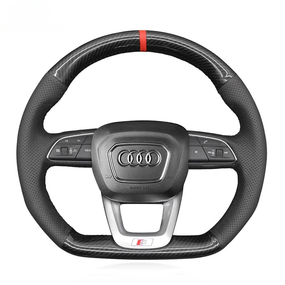 Steering Wheel Cover for Audi Q3 Q5 SQ5 Q7 SQ7 Q8 SQ8 RS 2015-2022