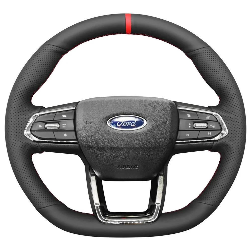 Steering Wheel Cover for Ford Fiesta MK6 ST RS Fusion Transit Connect 2001-2013