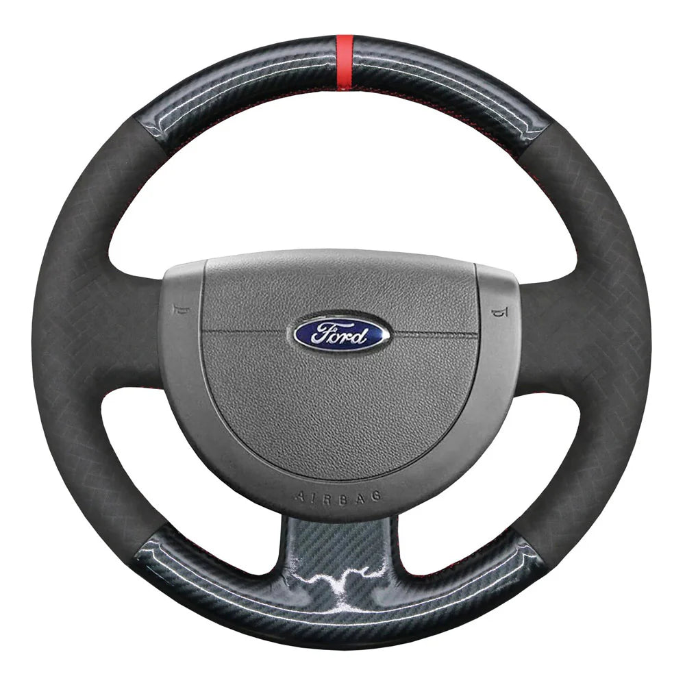 Steering Wheel Cover for Ford Fiesta MK6 Fusion 2002-2012 Transit Connect 2001-2013