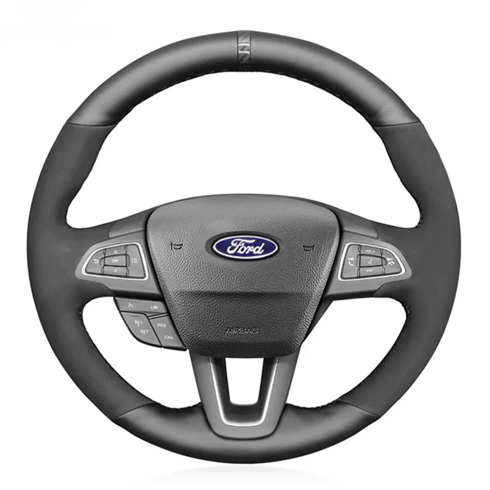 Steering Wheel Cover for Ford Focus Kuga Escape Grand C-Max Ecosport 2015-2022