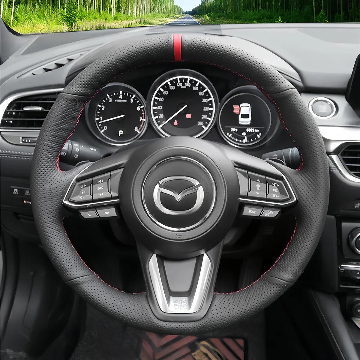 Steering Wheel Cover for Mazda 3 Axela Mazda 6 Atenza CX-3 CX-5 CX-9 2016-2019