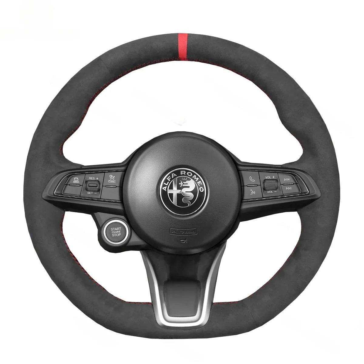 Steering Wheel Cover for Alfa Romeo Giulia Stelvio Tonale 2020-2022