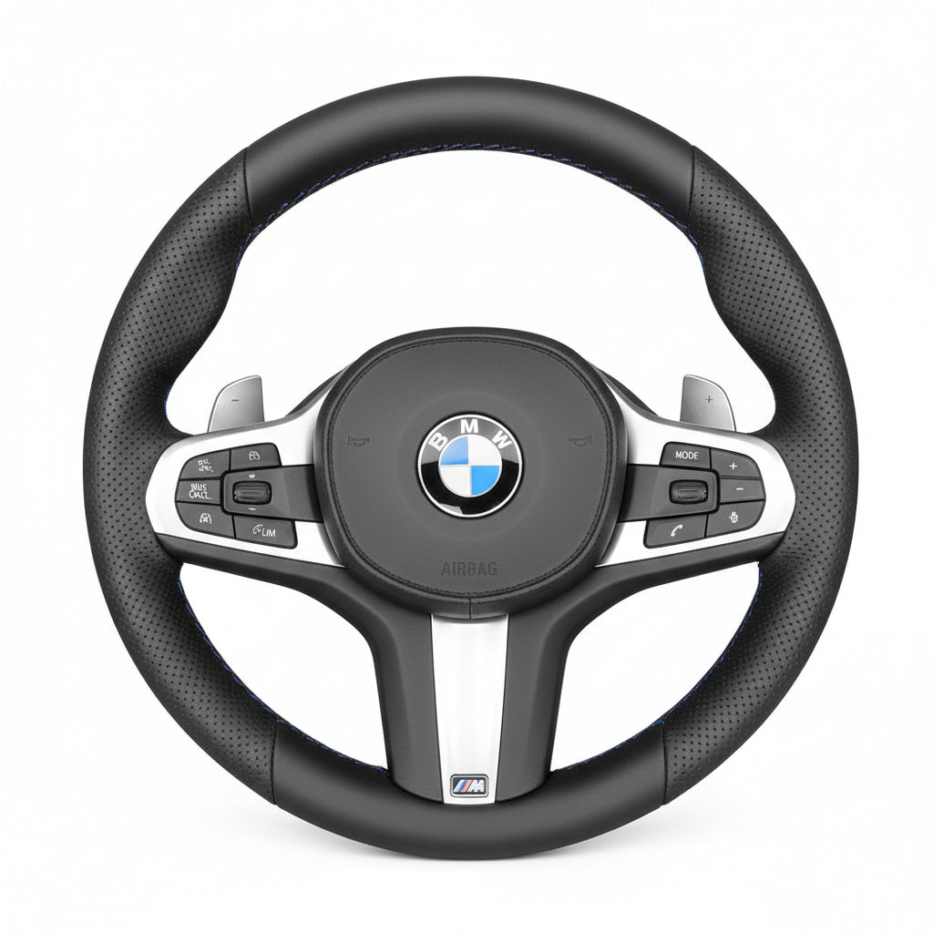 Steering Wheel Cover for BMW F44 G01 G02 G05 G06 G07 G11 G12 G14 G15 G16 G20 G22 G23 G26 G29 G30 G32 M Sport
