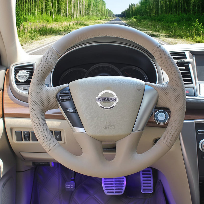 Steering Wheel Cover for Nissan Murano Teana Elgrand E52 Maxima Quest 2008-2021