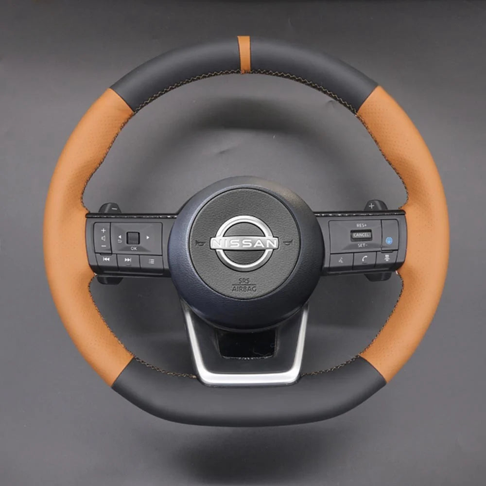 Steering Wheel Cover for Nissan Rogue Pathfinder Qashqai X-Trail 2021-2024