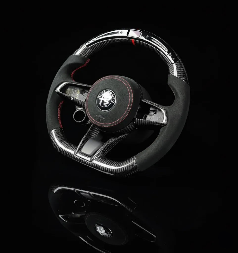 Customs Steering Wheel for Alfa Romeo Giulia Stelvio Quadrifoglio 2020-2022