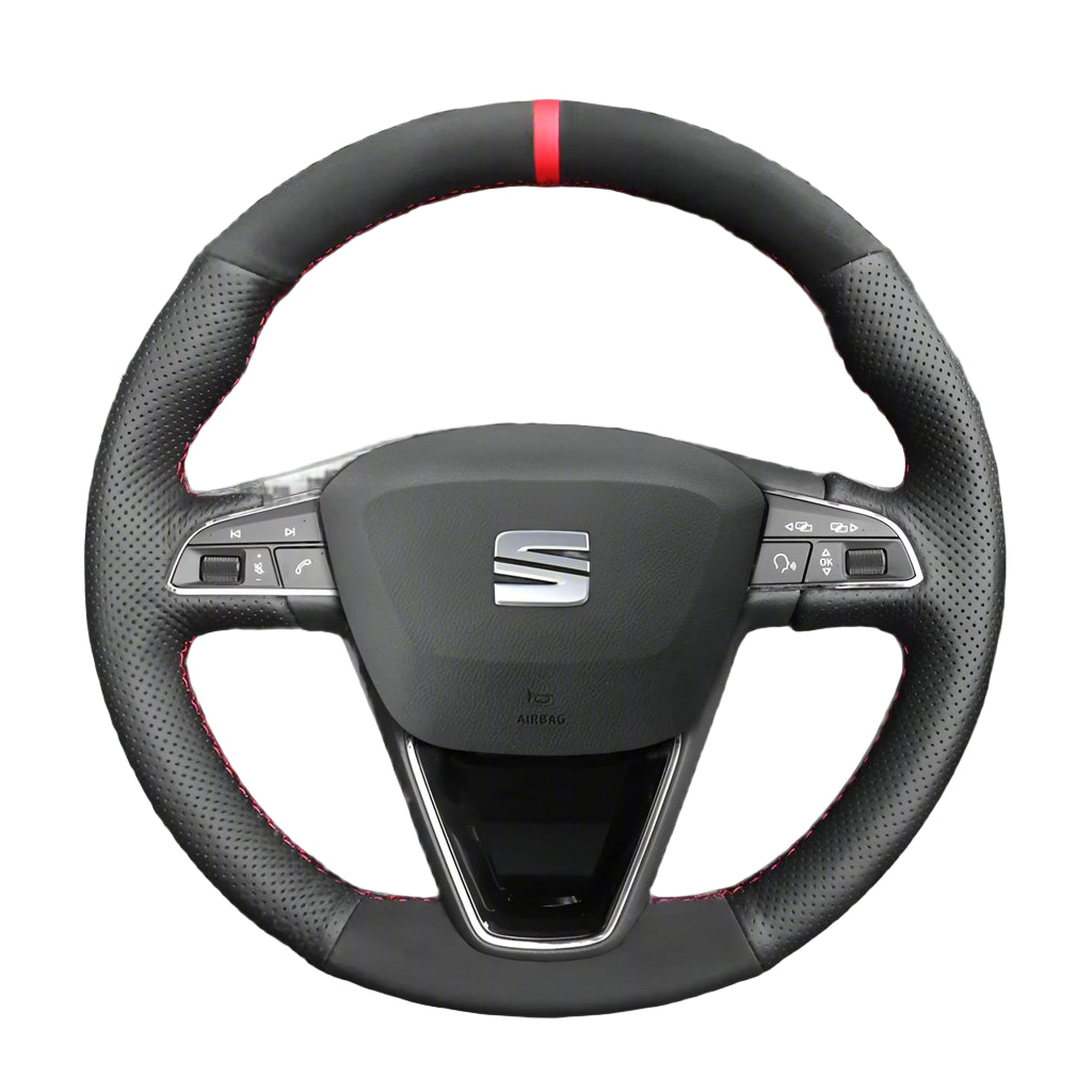 Steering Wheel Cover for Seat Leon 5F Ibiza 6F Alhambra 7N Arona Ateca Tarraco Toledo 2013-2022