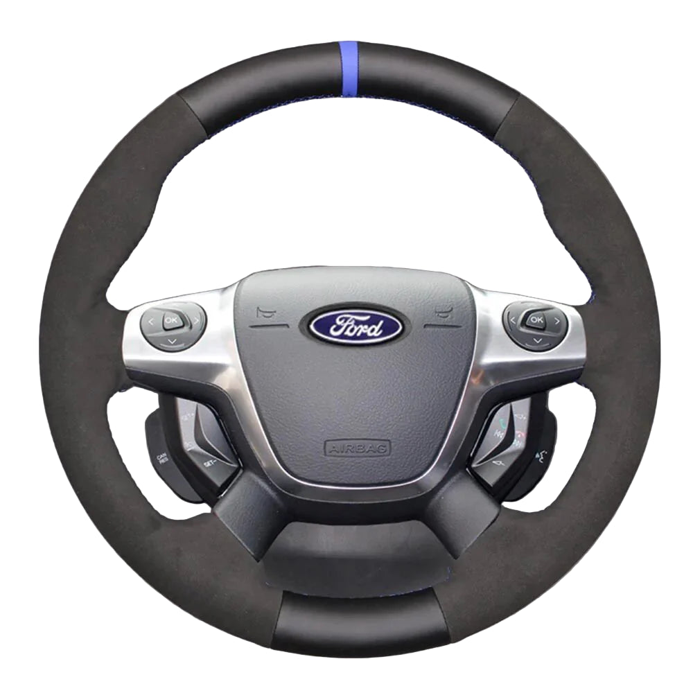 Steering Wheel Cover for Ford Focus III Escape Grand C-Max Kuga 2010-2018
