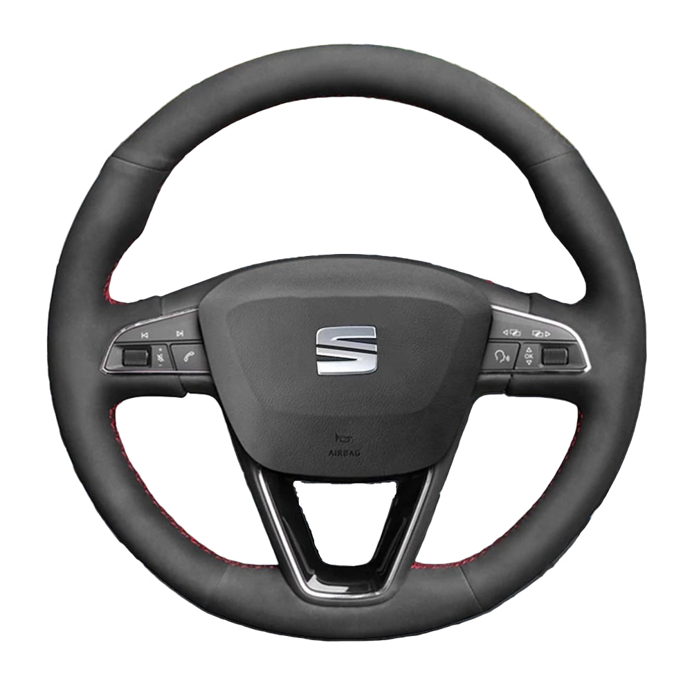 Steering Wheel Cover for Seat Leon 5F Ibiza 6F Alhambra 7N Arona Ateca Tarraco Toledo 2013-2022