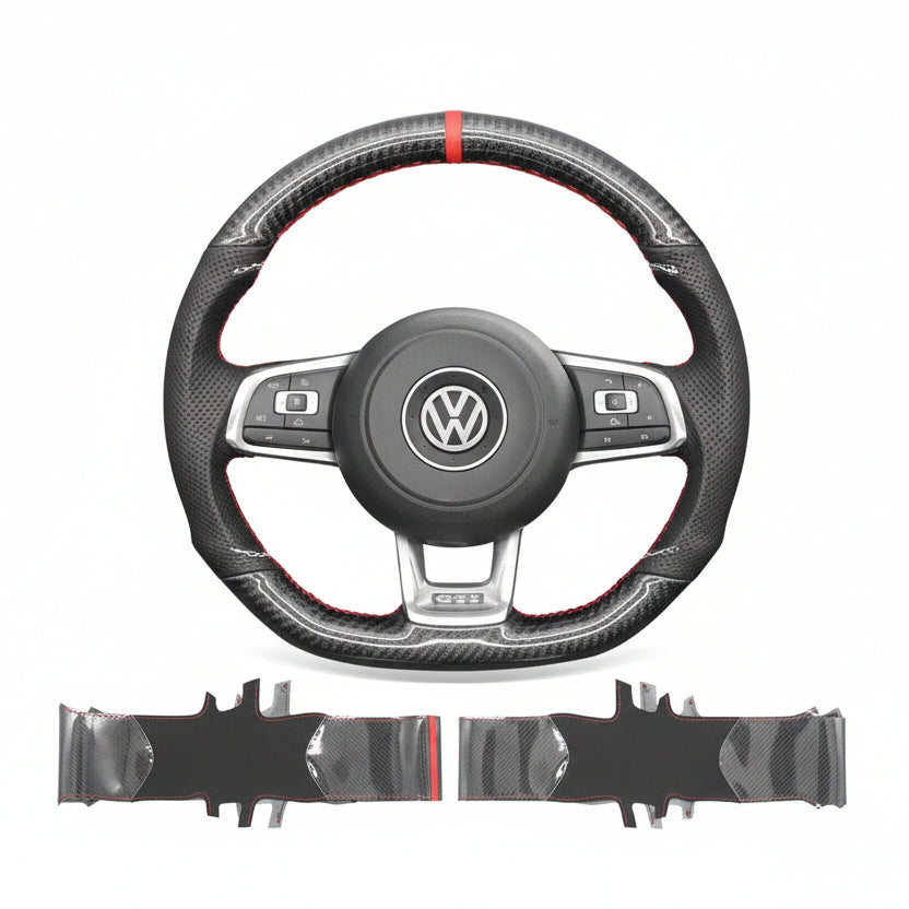 Steering Wheel Cover for Volkswagen Golf GTI MK7 MK7.5 GTD GTE R Jetta GTI Polo 2013-2021