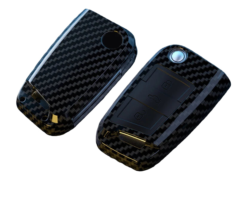 Carbon Key Case For VW Volkswagen Golf 7 MK7 Tiguan MK2 For SEAT Ateca Leon FR 2 Ibiza For Skoda Octavia