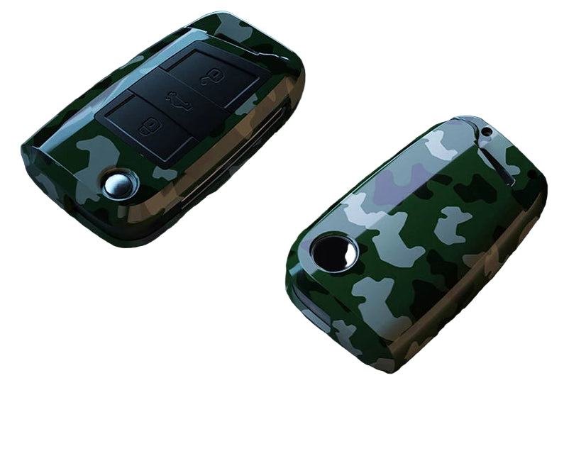 Key Case Cammo For VW Volkswagen Golf 7 MK7 Tiguan MK2 For SEAT Ateca Leon FR 2 Ibiza For Skoda Octavia