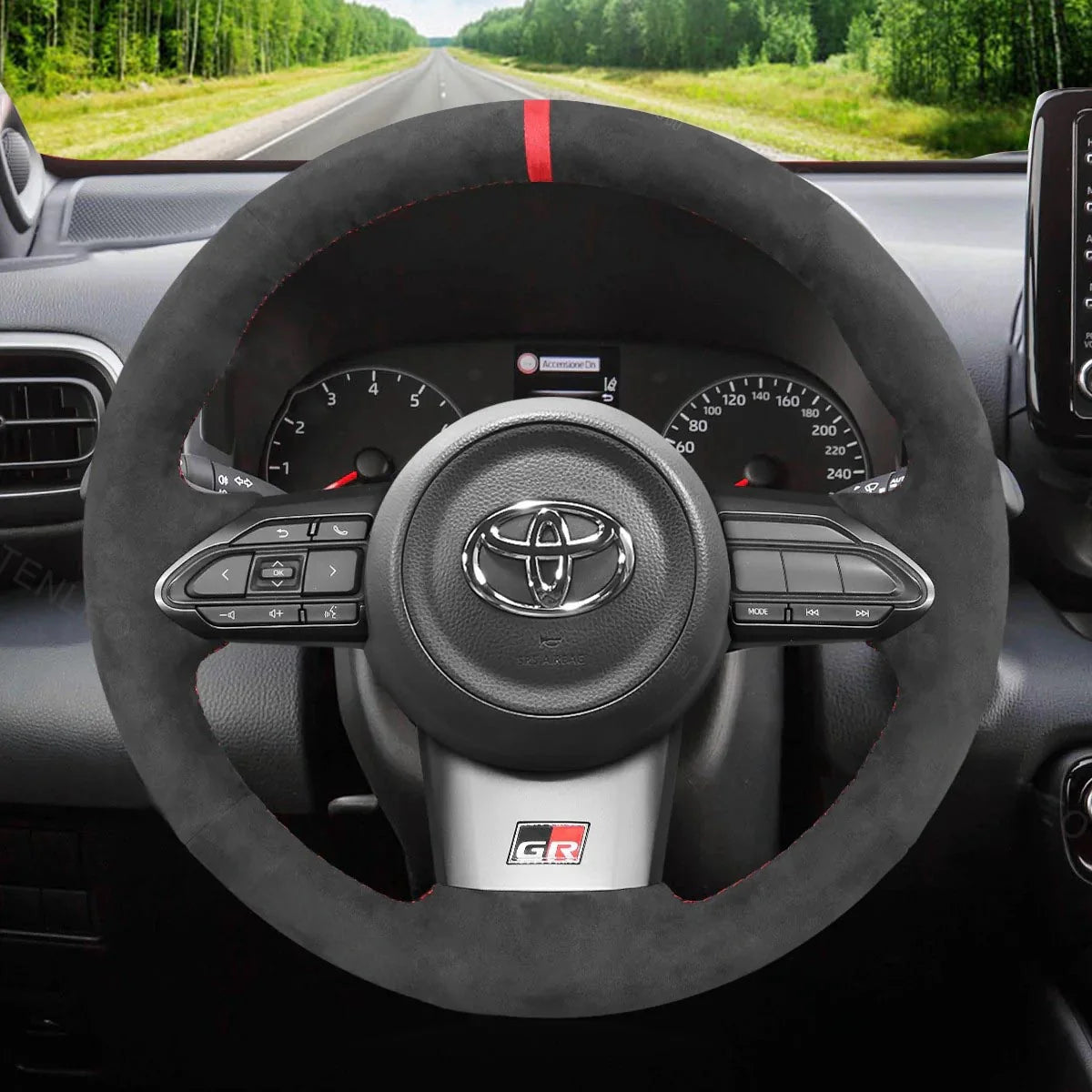 Steering Wheel Cover for Toyota Yaris GR Corolla 2020-2024