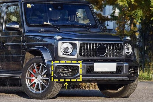 Carbon Fiber W464 G63 LED DRL Light Frame Cover for Mercedes Benz G500 G550 G55 G63 AMG 2019-2023