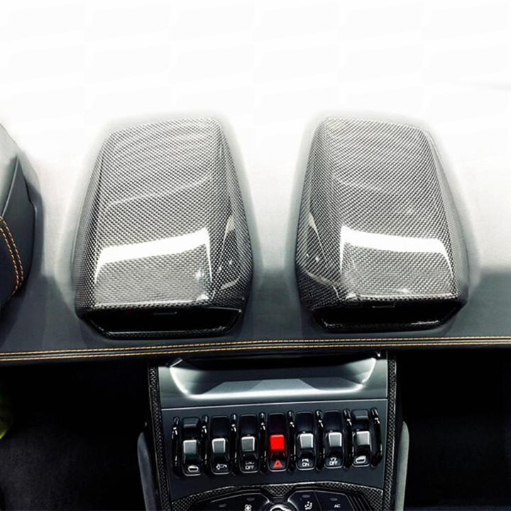 Carbon Fiber AC Cover Trim (4 PCS) Replacement For 2014-2019 Lamborghini Huracan LP610-4 LP580-2 LP640