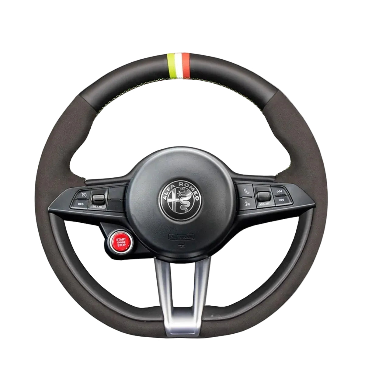 Steering Wheel Cover for Alfa Romeo Giulia Stelvio Quadrifoglio 2016-2020