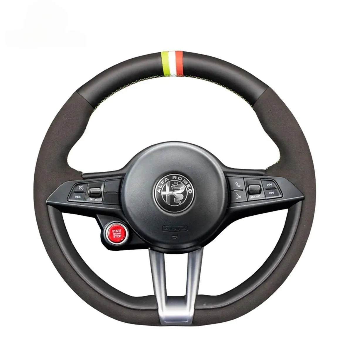 Steering Wheel Cover for Alfa Romeo Giulia Stelvio Quadrifoglio 2020-2022