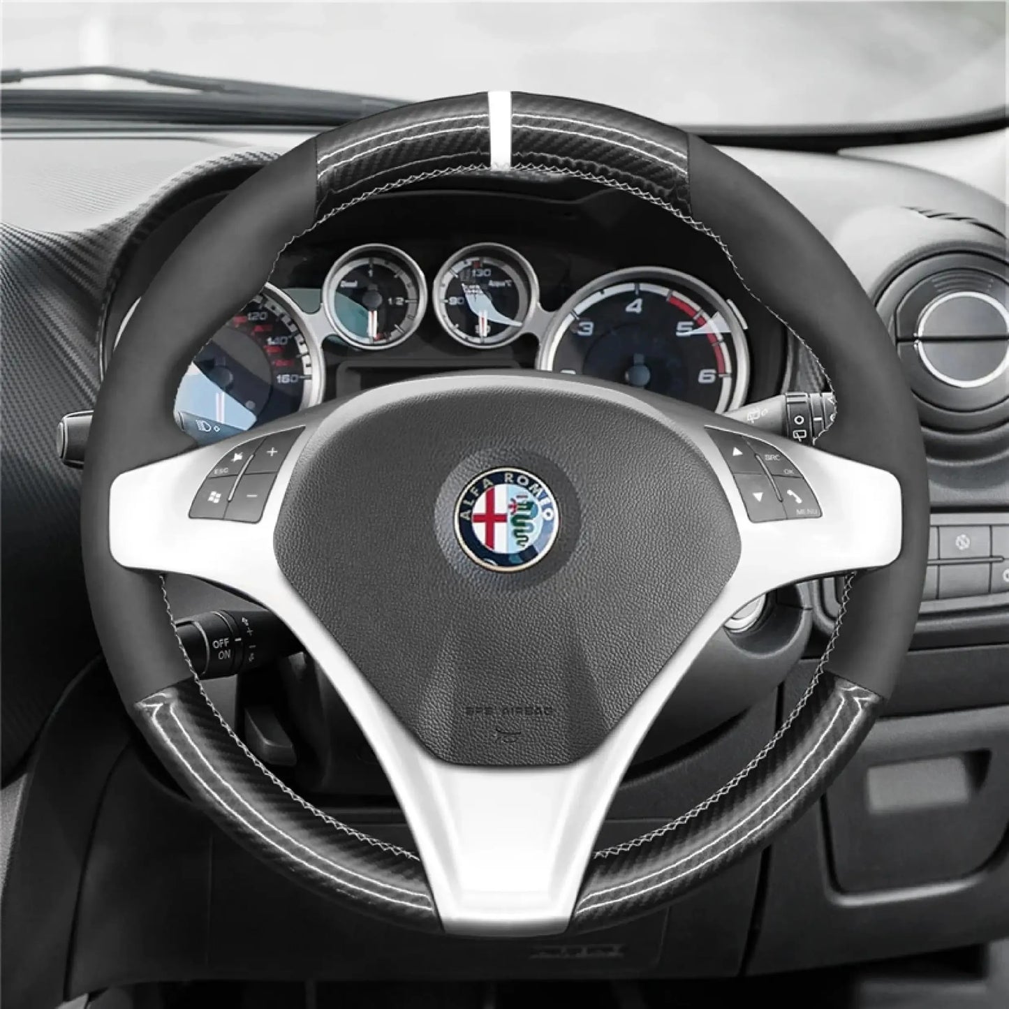 Steering Wheel Cover for Alfa Romeo Giulietta MiTo 2008-2015
