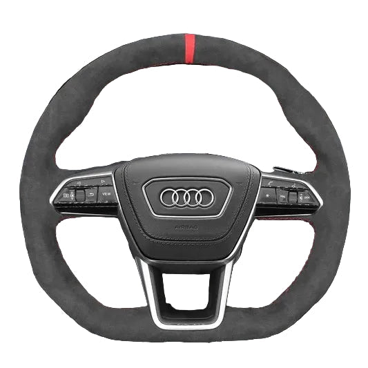 Steering Wheel Cover for Audi A3 A4 A5 Q3 Q5 Q7 Q8 RS S3 S4 S5 SQ5 SQ7 SQ8