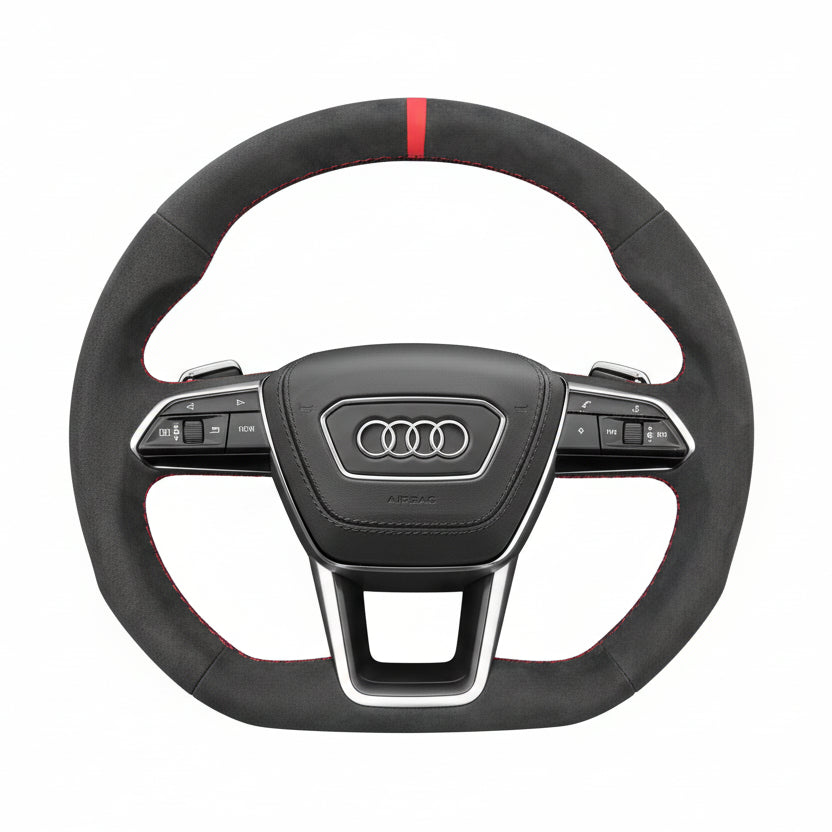 Steering Wheel Cover for Audi A3 A4 A5 Q3 Q5 Q7 Q8 RS S3 S4 S5 SQ5 SQ7 SQ8