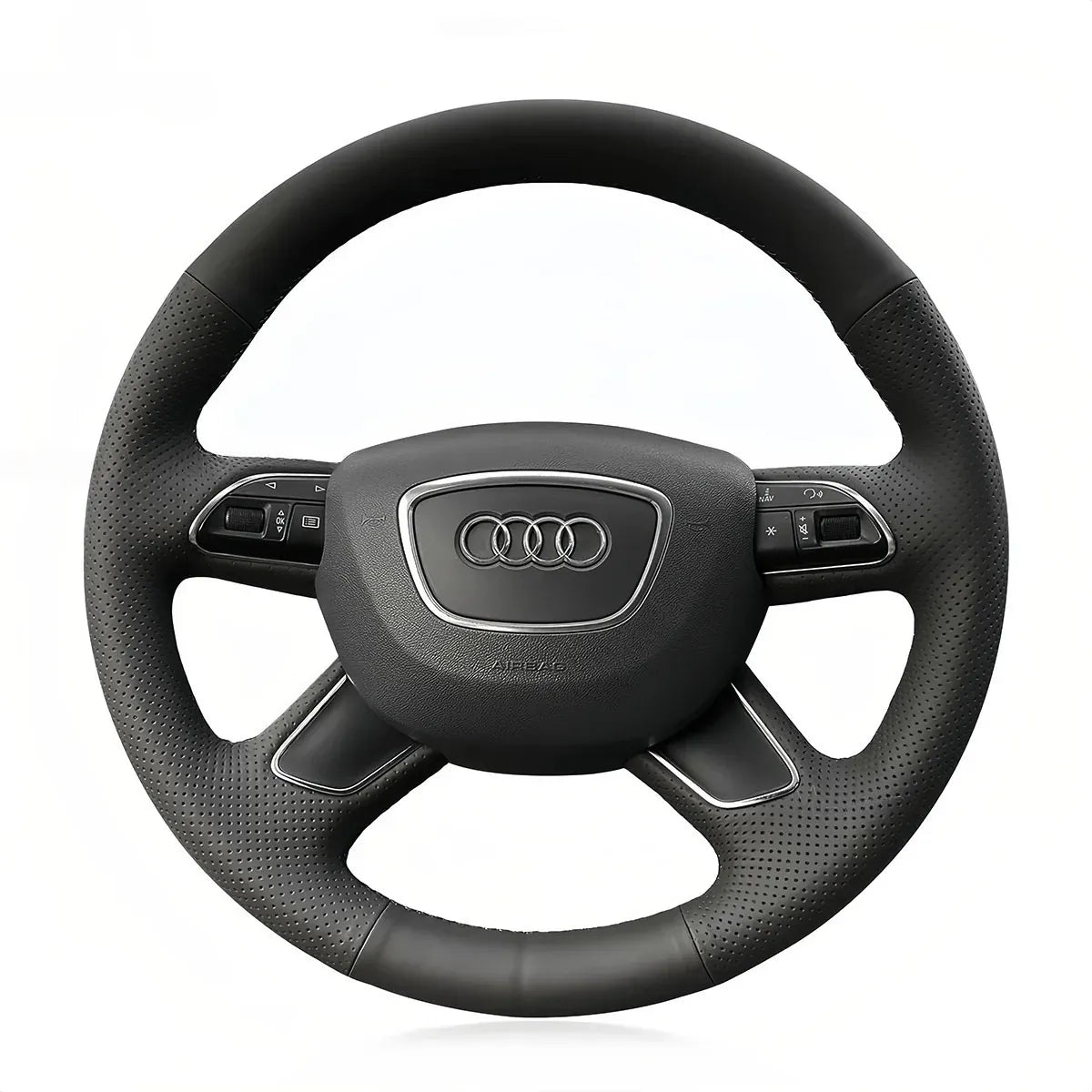 Steering Wheel Cover for Audi A3 A4 A6 A8 Q3 Q5 Q7 Allroad 2010-2019