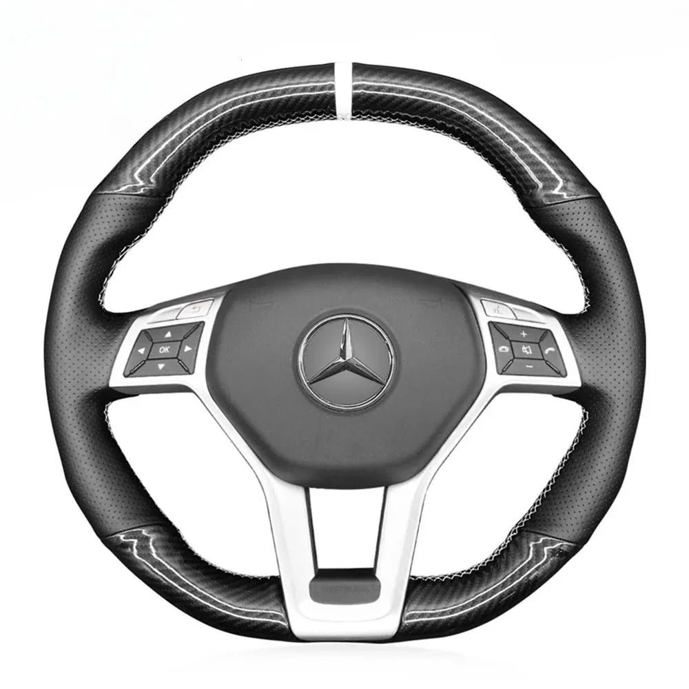Steering Wheel Cover for Mercedes-Benz AMG C63 W204 CLA45 CLS63 C117 C218 W212 R231