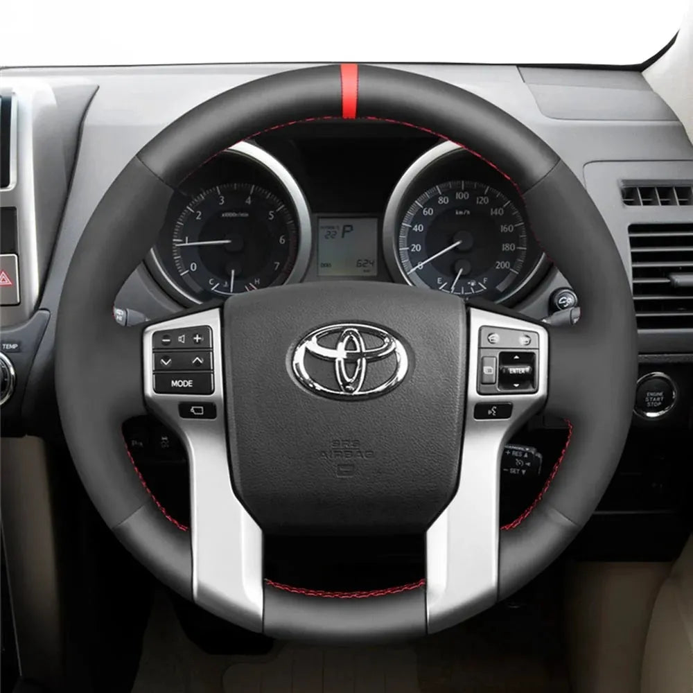 Steering Wheel Cover for Toyota 4Runner Land Cruiser Prado Tacoma Tundra Sequoia 2009-2024
