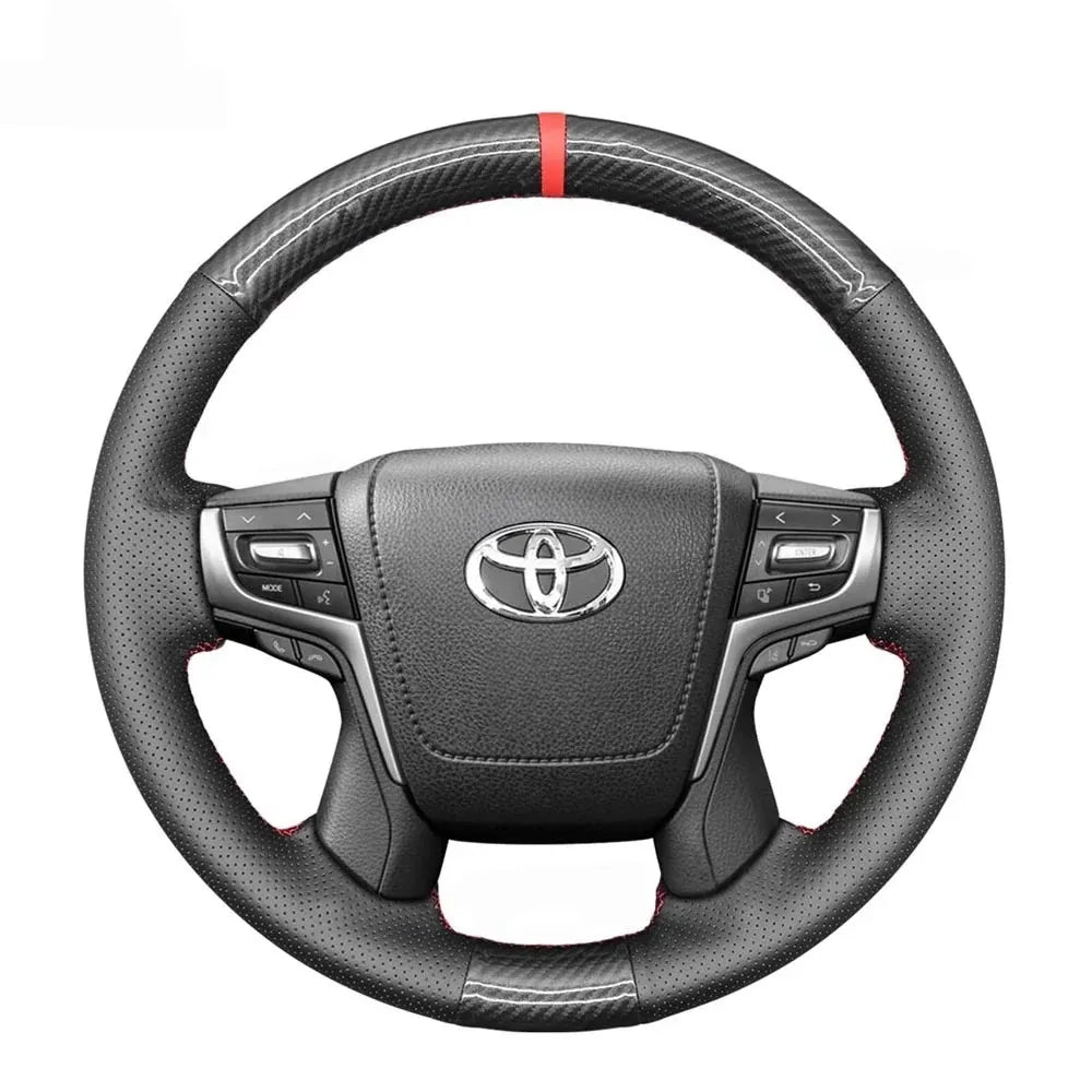 Steering Wheel Cover for Toyota Land Cruiser 200 J200 150 J150 Prado Crown 2013-2024