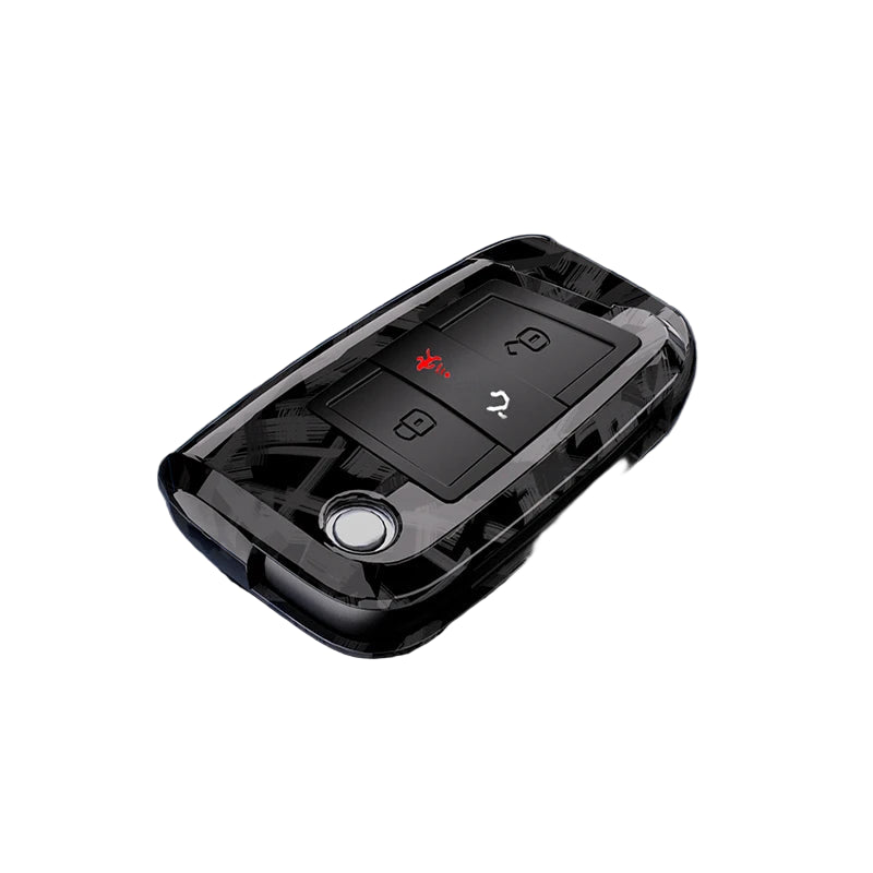 Forged Carbon car key cover For VW Volkswagen Golf 7 MK7 Tiguan MK2 For SEAT Ateca Leon FR 2 Ibiza For Skoda Octavia