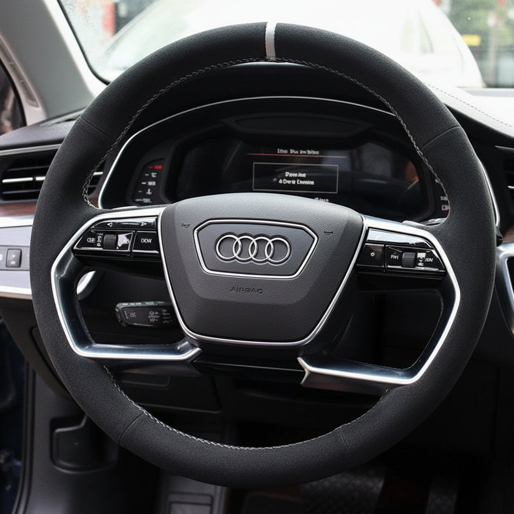 Steering Wheel Cover for Audi A8 A8L S8 Quattro 2019-2023