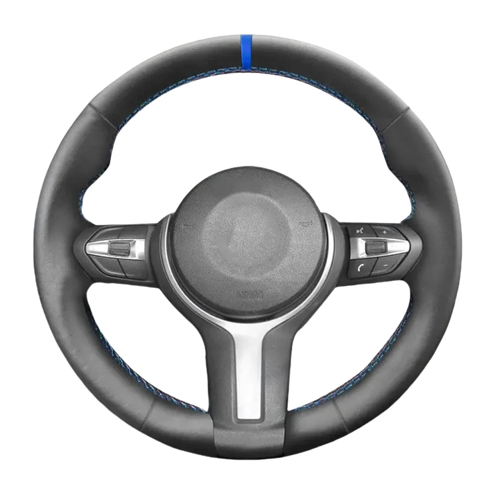 Leather Steering Wheel Cover For BMW M Sport F10 F12 F15 F16 F20 F45 F30 F32 F34 F48 F39 F25 F26
