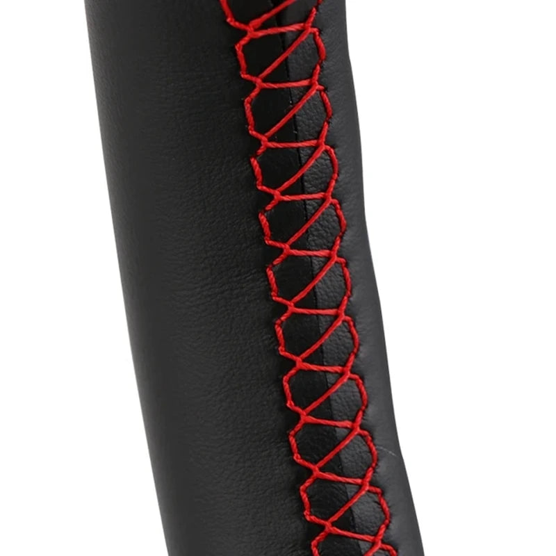 Leather Steering Wheel Cover For BMW M Sport F10 F12 F15 F16 F20 F45 F30 F32 F34 F48 F39 F25 F26 (2)
