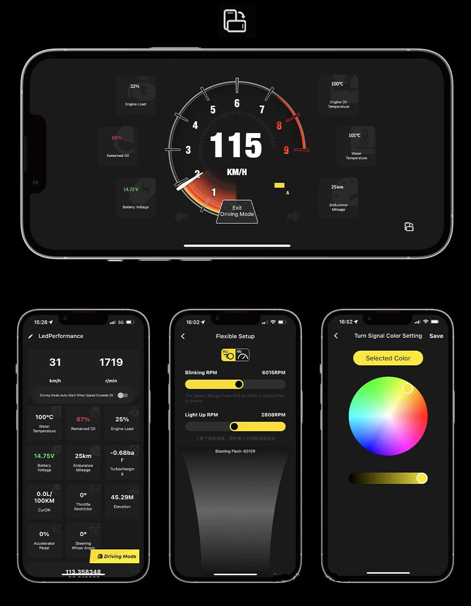 LED Paddle Shifters For Volkswagen Golf MK8