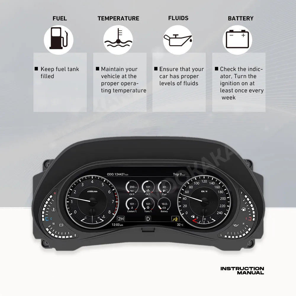 Digital Cluster for Nissan Patrol Y62 2011-2022