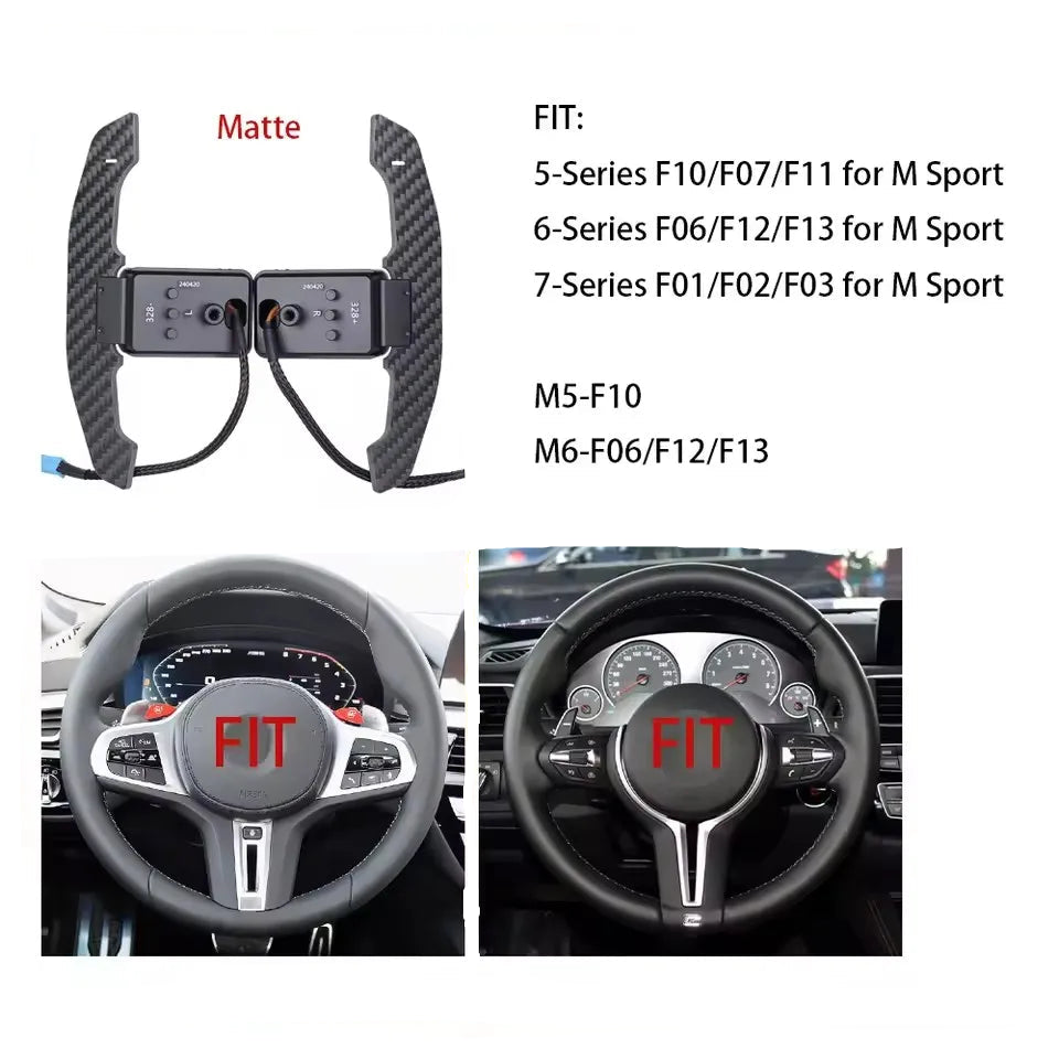 Carbon Fiber Magnetic Paddle Shifters for BMW