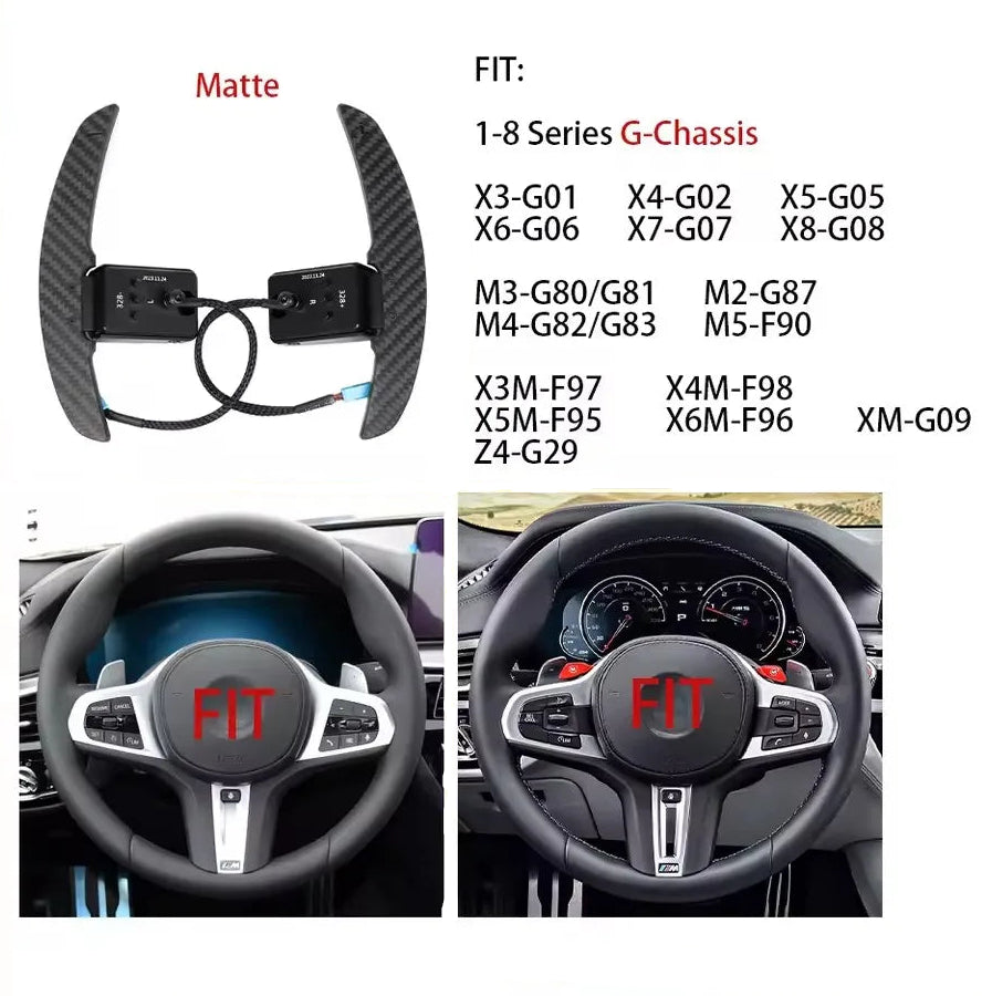 Carbon Fiber Magnetic Paddle Shifters for BMW