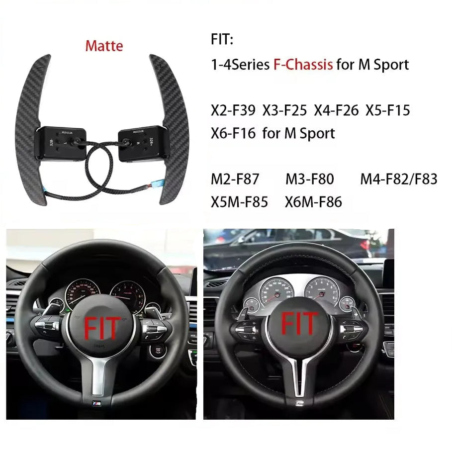 Carbon Fiber Magnetic Paddle Shifters for BMW
