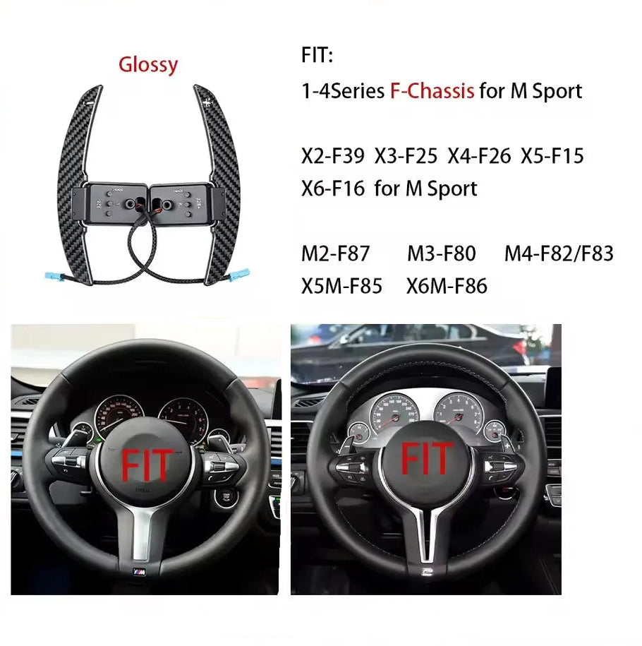 Carbon Fiber Magnetic Paddle Shifters for BMW