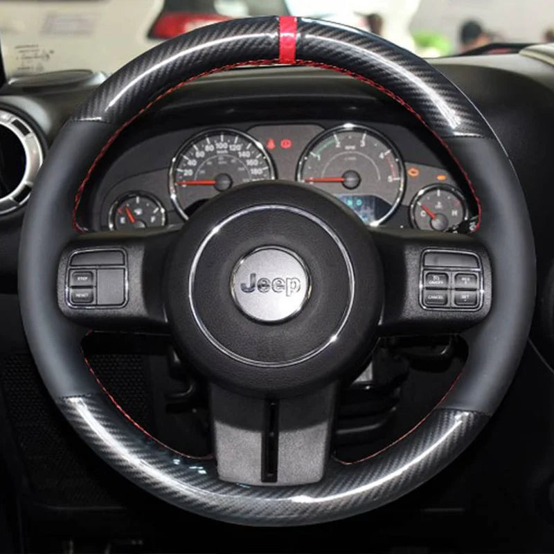 Steering Wheel Cover for Jeep Compass Grand Cherokee Wrangler Patriot Liberty 2010-2019