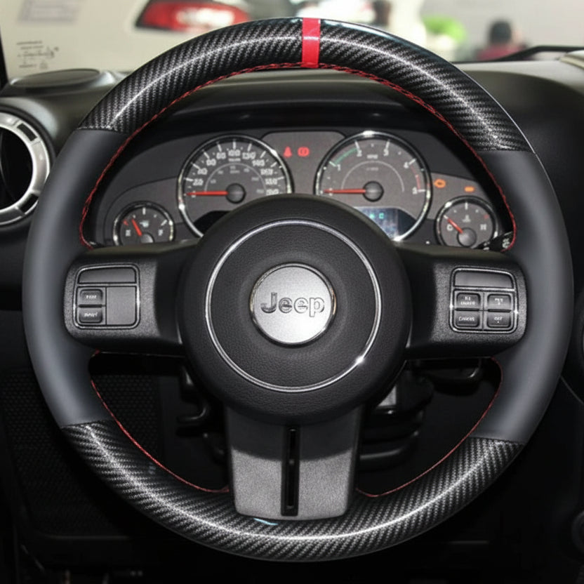 Steering Wheel Cover for Jeep Compass Grand Cherokee Wrangler Patriot Liberty 2010-2019