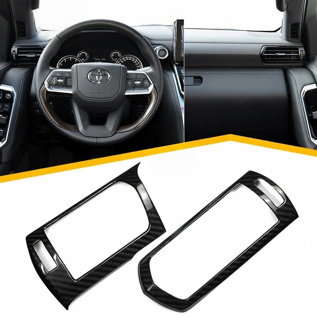 Carbon Fiber Car Center Air Outlet Frame For Toyota Land Cruiser 300 LC300 (2022-2024)