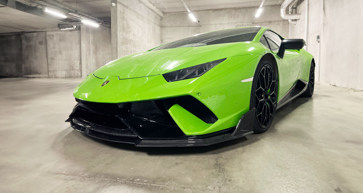 Performante LP640 Style Carbon Front Lip For 2014-2020 Lamborghini Huracan LP610-4