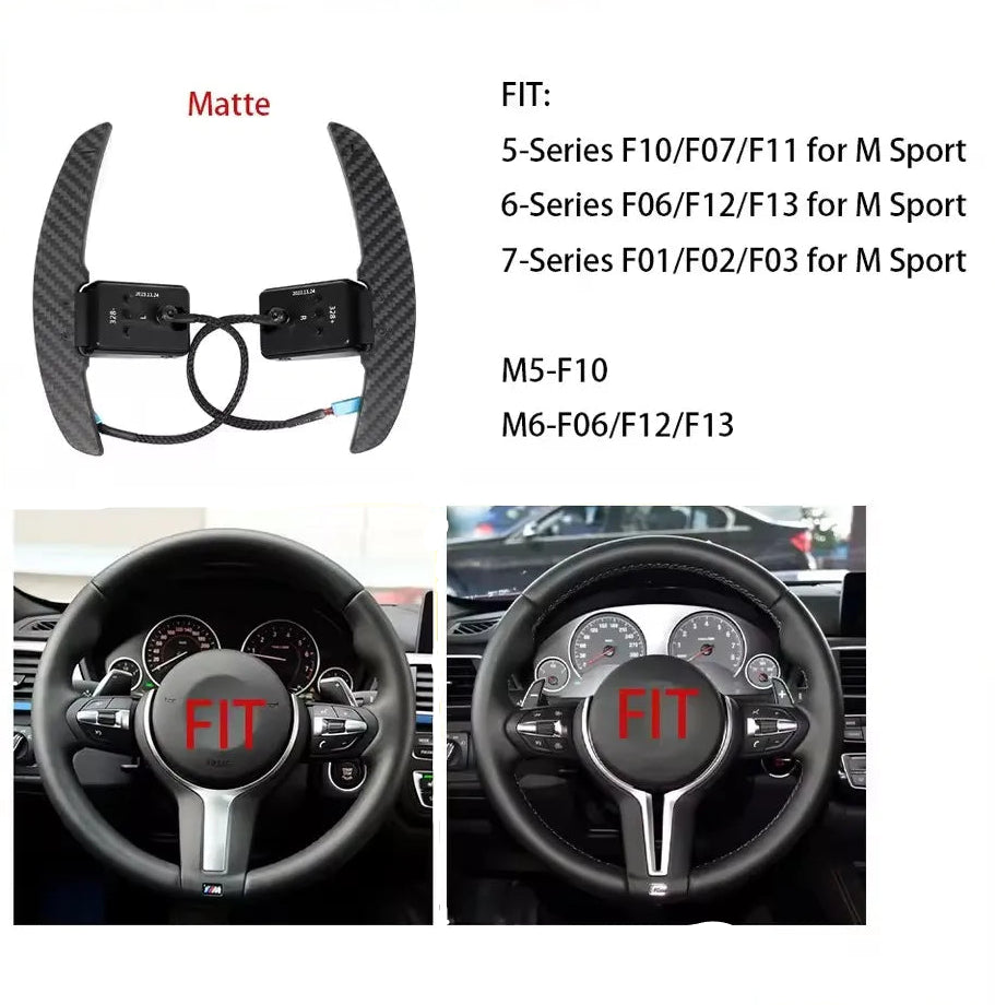 Carbon Fiber Magnetic Paddle Shifters for BMW