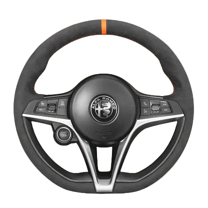 Steering Wheel Cover for Alfa Romeo Giulia Stelvio 2016-2020